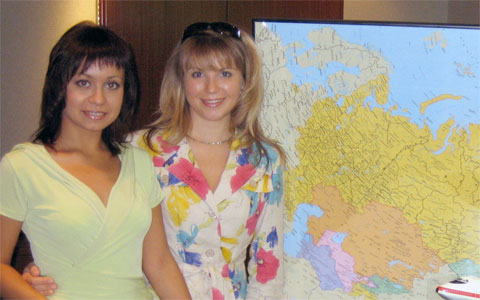 Olga Novikova and Svetlana Porechnvea are spending time interning for Aero Law Group.