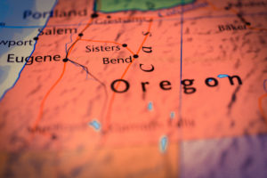 Map of the State of Oregon